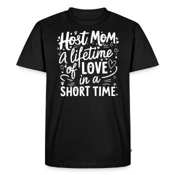 Host Mom Exchange Student Host Family Host Parent - Men's Premium Organic T-Shirt - black - Front - Nico (187cm)