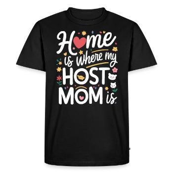 Host Mom Exchange Student Host Family Host Parent - Men's Premium Organic T-Shirt - black - Front - Nico (187cm)
