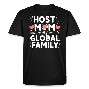 Host Mom Exchange Student Host Family Host Parent - Men's Premium Organic T-Shirt - black - Front - Nico (187cm)