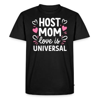 Host Mom Exchange Student Host Family Host Parent - Men's Premium Organic T-Shirt - black - Front - Nico (187cm)