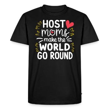 Host Mom Exchange Student Host Family Host Parent - Men's Premium Organic T-Shirt - black - Front - Nico (187cm)