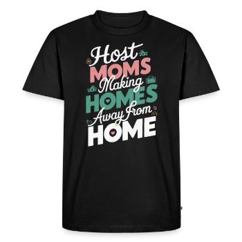 Host Mom Exchange Student Host Family Host Parent - Men's Premium Organic T-Shirt - black - Front - Nico (187cm)