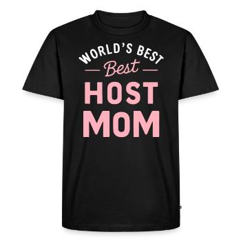 Host Mom Exchange Student Host Family Host Parent - Men's Premium Organic T-Shirt - black - Front - Nico (187cm)