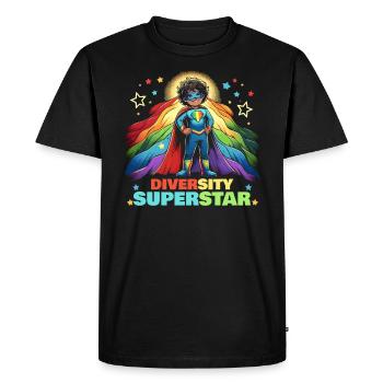 AuDHD Autismus ADHS Autistisches Spektrum Neurodiversität - Männer Premium Bio T-Shirt - Schwarz - Vorne - Nico (187cm)