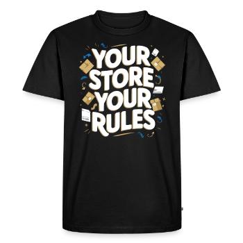 Dropshipping Business Ecommerce Entrepreneur - Men's Premium Organic T-Shirt - black - Front - Nico (187cm)