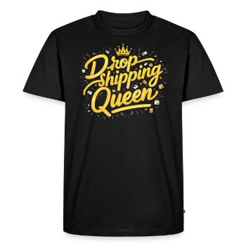 Dropshipping Business Ecommerce Entrepreneur - Men's Premium Organic T-Shirt - black - Front - Nico (187cm)