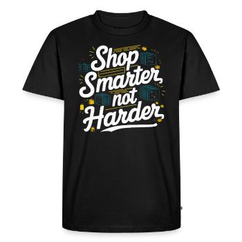 Dropshipping Business Ecommerce Entrepreneur - Men's Premium Organic T-Shirt - black - Front - Nico (187cm)