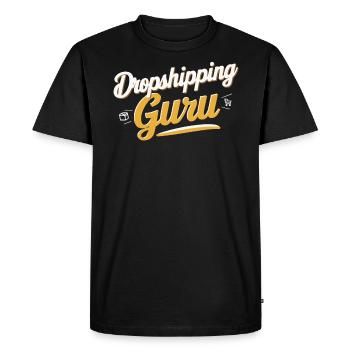 Dropshipping Business Ecommerce Entrepreneur - Men's Premium Organic T-Shirt - black - Front - Nico (187cm)