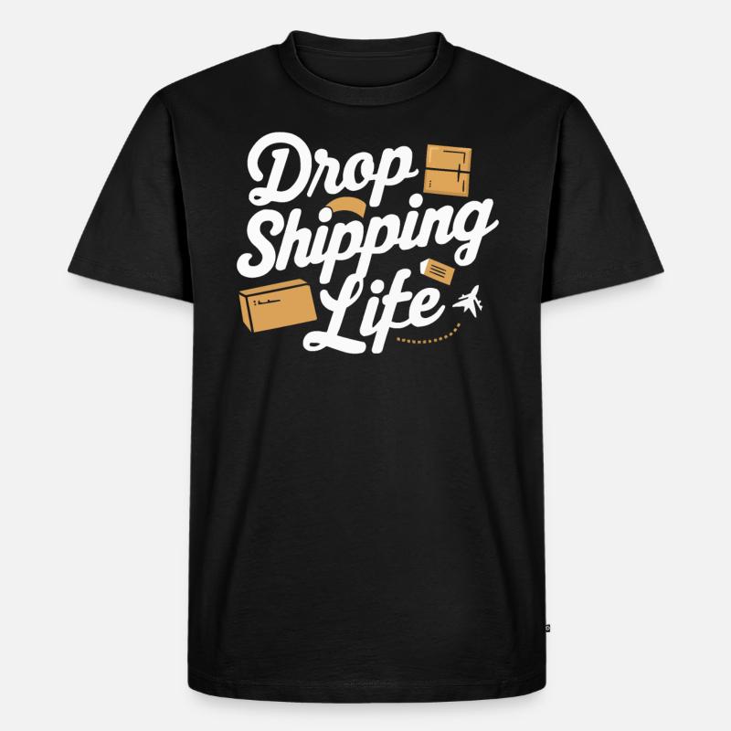 Dropshipping-Geschäft E-Commerce-Unternehmer - Männer Premium Bio T-Shirt - Schwarz