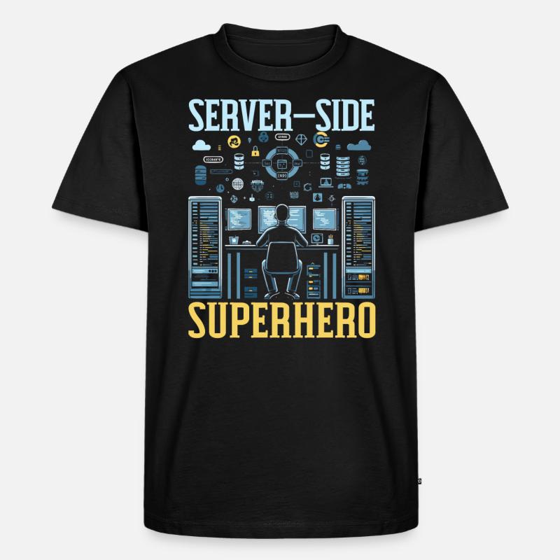 Backend-Entwickler Programmierung Softwareprogrammierer - Männer Premium Bio T-Shirt - Schwarz