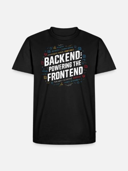 Backend-Entwickler Programmierung Softwareprogrammierer - Männer Premium Bio T-Shirt - Schwarz