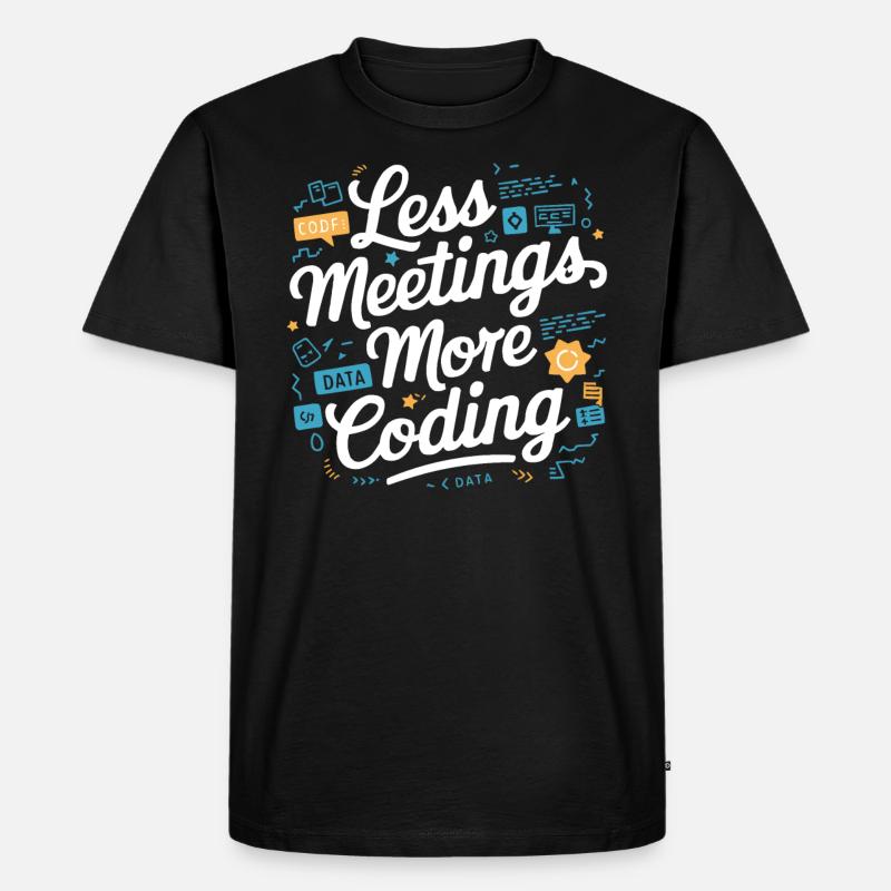 Backend-Entwickler Programmierung Softwareprogrammierer - Männer Premium Bio T-Shirt - Schwarz