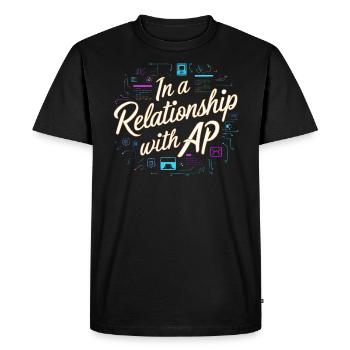 Backend Developer Programming Software Programmer - Men's Premium Organic T-Shirt - black - Front - Nico (187cm)