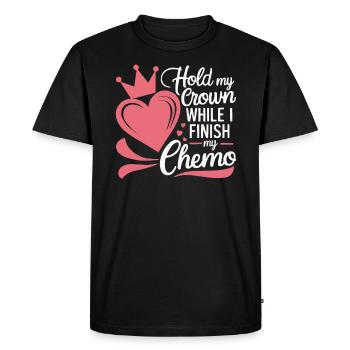 Mois de la sensibilisation au cancer du sein Pink Ribbon Chemo - T-shirt Premium bio Homme - noir - Devant - Nico (187cm)