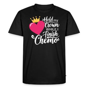 Mois de la sensibilisation au cancer du sein Pink Ribbon Chemo - T-shirt Premium bio Homme - noir - Devant - Nico (187cm)