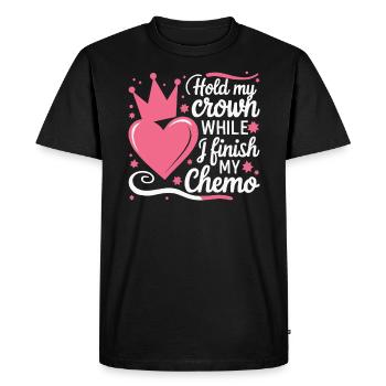 Mois de la sensibilisation au cancer du sein Pink Ribbon Chemo - T-shirt Premium bio Homme - noir - Devant - Nico (187cm)