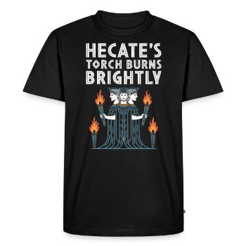 Hecate Moon Goddess Greek Goddess Greek Mythology - Men's Premium Organic T-Shirt - black - Front - Nico (187cm)