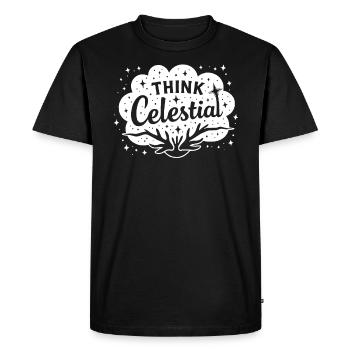 Cosmic Energy Life Energy Universal Force - Men's Premium Organic T-Shirt - black - Front - Nico (187cm)