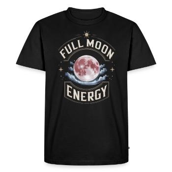 Cosmic Energy Life Energy Universal Force - Men's Premium Organic T-Shirt - black - Front - Nico (187cm)