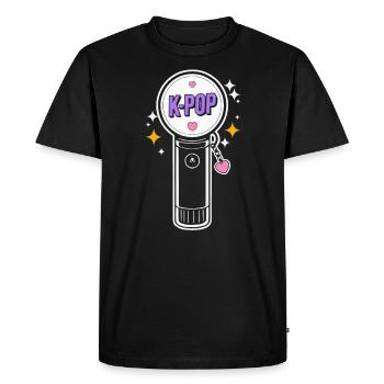 K-Pop Musique pop coréenne Corée du Sud Kpop Lightstick - T-shirt Premium bio Homme - noir - Devant - Nico (187cm)