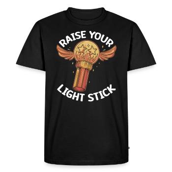 K-Pop Musique pop coréenne Corée du Sud Kpop Lightstick - T-shirt Premium bio Homme - noir - Devant - Nico (187cm)