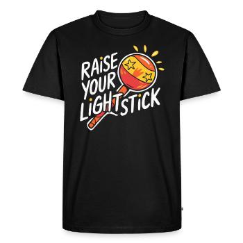K-Pop Musique pop coréenne Corée du Sud Kpop Lightstick - T-shirt Premium bio Homme - noir - Devant - Nico (187cm)