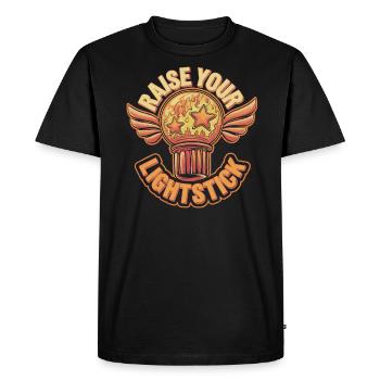 K-Pop Musique pop coréenne Corée du Sud Kpop Lightstick - T-shirt Premium bio Homme - noir - Devant - Nico (187cm)