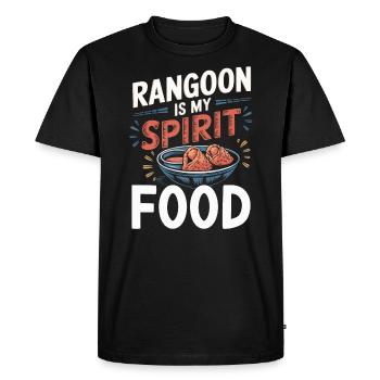 Crabe Rangoon Lover Américain Chinois Fruits de mer - T-shirt Premium bio Homme - noir - Devant - Nico (187cm)