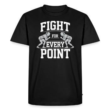 Filles Lutte Lutte Grappling Lutteuse Fille - T-shirt Premium bio Homme - noir - Devant - Nico (187cm)