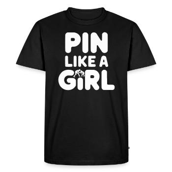 Filles Lutte Lutte Grappling Lutteuse Fille - T-shirt Premium bio Homme - noir - Devant - Nico (187cm)