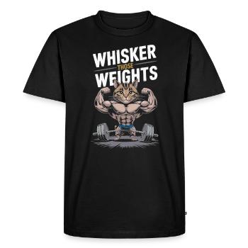 Bodybuilding Cat Fitness Workout Gym Instructor - Men's Premium Organic T-Shirt - black - Front - Nico (187cm)