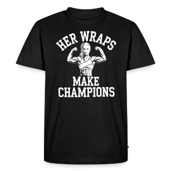 Certified Athletic Trainer Girl Athlete Workout - Men's Premium Organic T-Shirt - black - Front - Nico (187cm)