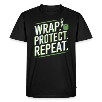 Certified Athletic Trainer Girl Athlete Workout - Men's Premium Organic T-Shirt - black - Front - Nico (187cm)