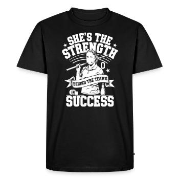 Certified Athletic Trainer Girl Athlete Workout - Men's Premium Organic T-Shirt - black - Front - Nico (187cm)