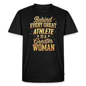 Certified Athletic Trainer Girl Athlete Workout - Men's Premium Organic T-Shirt - black - Front - Nico (187cm)