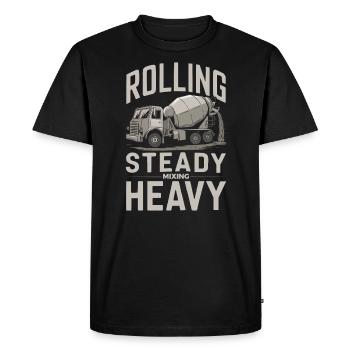 Bétonnière Chauffeur de camion Conduite de camion - T-shirt Premium bio Homme - noir - Devant - Nico (187cm)