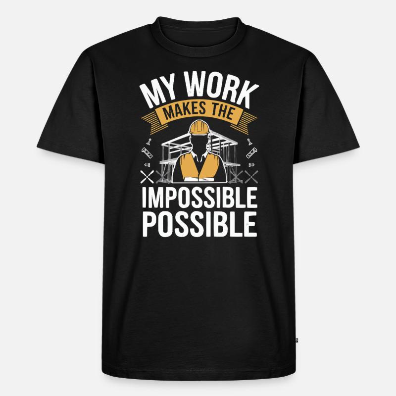 Tragwerksplaner Beruf Tragwerksplanung - Männer Premium Bio T-Shirt - Schwarz