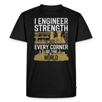Structural Engineer Job Structural Engineering - Men's Premium Organic T-Shirt - black - Front - Nico (187cm)