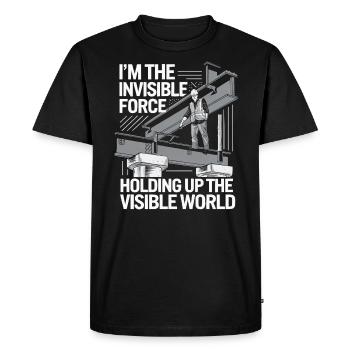 Structural Engineer Job Structural Engineering - Men's Premium Organic T-Shirt - black - Front - Nico (187cm)