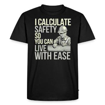 Structural Engineer Job Structural Engineering - Men's Premium Organic T-Shirt - black - Front - Nico (187cm)