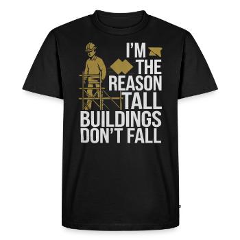 Structural Engineer Job Structural Engineering - Men's Premium Organic T-Shirt - black - Front - Nico (187cm)