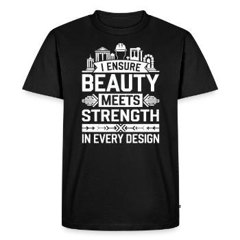 Structural Engineer Job Structural Engineering - Men's Premium Organic T-Shirt - black - Front - Nico (187cm)
