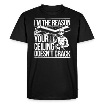 Structural Engineer Job Structural Engineering - Men's Premium Organic T-Shirt - black - Front - Nico (187cm)