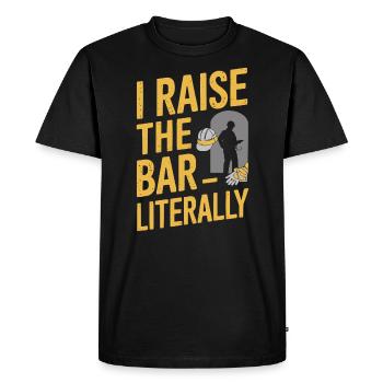 Crane Operator Job Profession Construction Worker - Men's Premium Organic T-Shirt - black - Front - Nico (187cm)