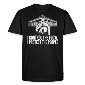 Customs and Border Protection Officer Airport Jobs - Men's Premium Organic T-Shirt - black - Front - Nico (187cm)