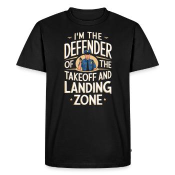 Airport Police Officer Aviation Careers Job - Men's Premium Organic T-Shirt - black - Front - Nico (187cm)