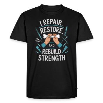 Orthopedic Surgeon Medical Medicine Orthopaedic - Men's Premium Organic T-Shirt - black - Front - Nico (187cm)