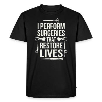 Orthopedic Surgeon Medical Medicine Orthopaedic - Men's Premium Organic T-Shirt - black - Front - Nico (187cm)