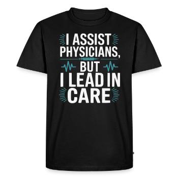 Physician Assistant Profession Medical Medicine - Men's Premium Organic T-Shirt - black - Front - Nico (187cm)