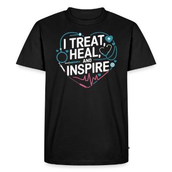 Physician Assistant Profession Medical Medicine - Men's Premium Organic T-Shirt - black - Front - Nico (187cm)